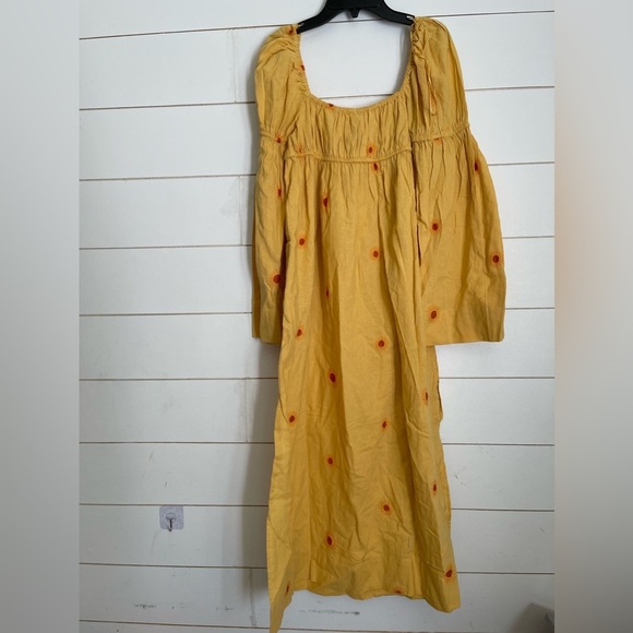 NWOT free people Emory Embroidered Midi Dress - Picture 8 of 12